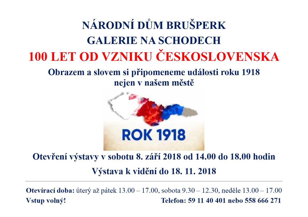 100 Výstava ke 100. výročí vzniku Československa